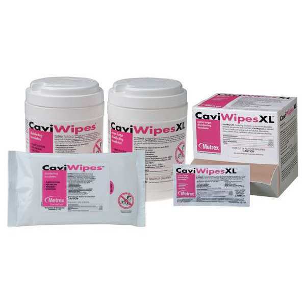 Disinfecting Wipes, White, Canister, 160 Wipes, 6 in x 6-3/4 in, Alcohol