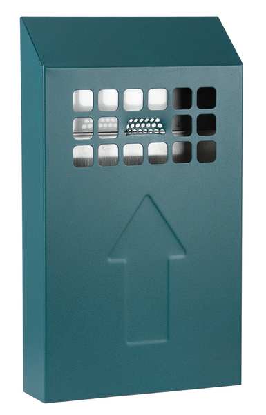 Cigarette Receptacle, 1/2 gal., Green