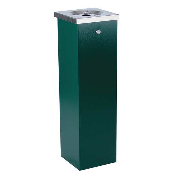 Cigarette Receptacle, 1-3/4 gal., Green