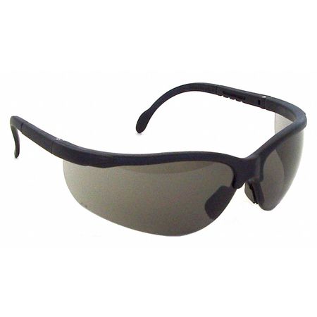 Safety Glasses, Wraparound Smoke AF Polycarbonate Lens, Anti-Fog, Scratch-Resistant