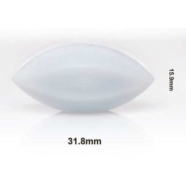 STIR BAR, PTFE, EGG-SHAPED, 1-1/4X5/8