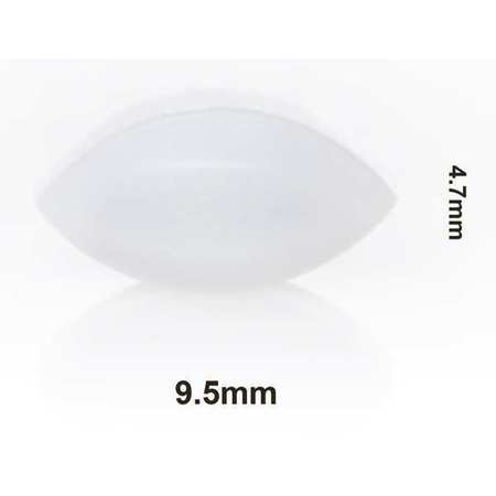 SPINBAR, STIR BAR, EGGSHAPE, 3/8X3/16