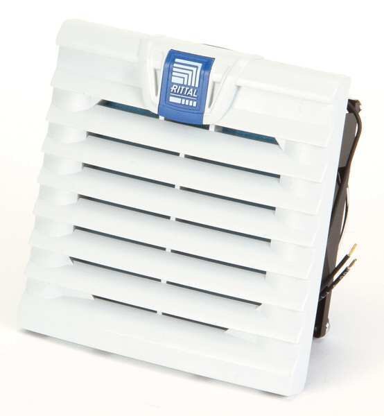 Axial Fan, Square, 115V AC, 1 Phase, 15 cfm, 4 3/5 in W.