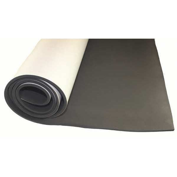 Foam Strip, Water-Resistant Closed Cell, 1/2 in W, 50 ft L, 3/16 in Thick, Black