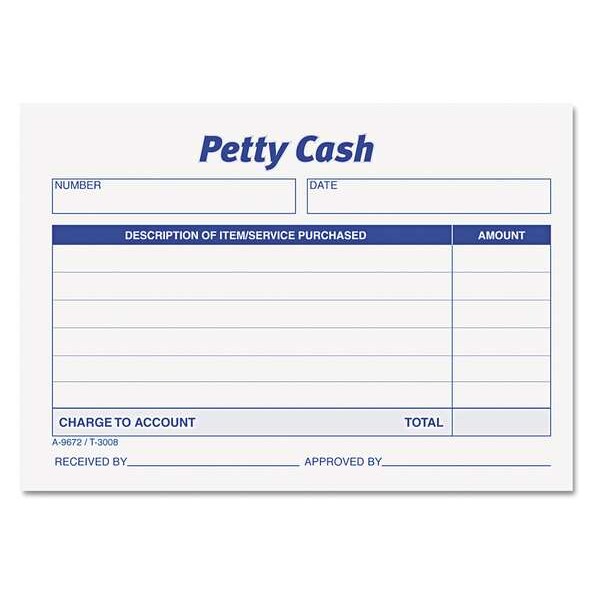 Petty Cash Slip, 3-1/2