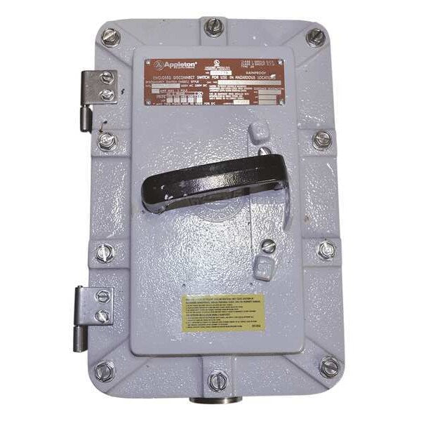 Nonfusible Hazardous Location Safety Switch, 600V, 3PST