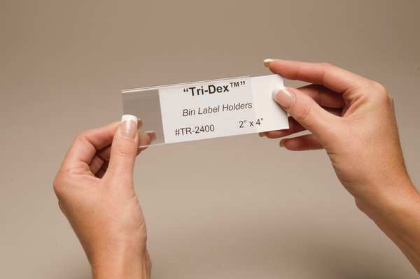 Tri Dex Label Holder, 2in.x 4in., PK25