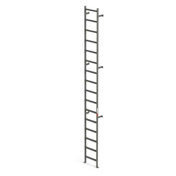 Vertical Ladder, 16 Rungs, 16 ft. Overall Height, 16
