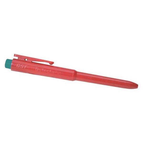 Pen, Retractable, Metal Det, Red/Green, PK25