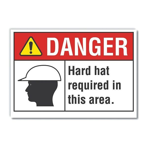 Decaldanger Hard Hat Required In, 7