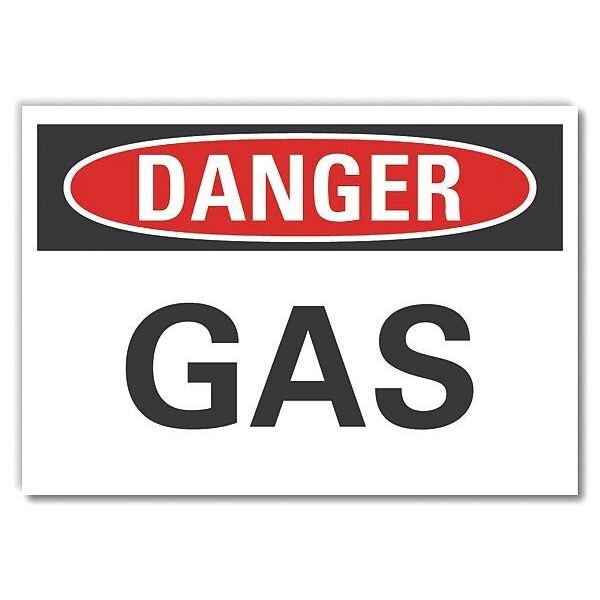 Gasoline Danger Label, 7 in H, 10 in W, Polyester, Vertical Rectangle, English, LCU4-0294-ND_10X7