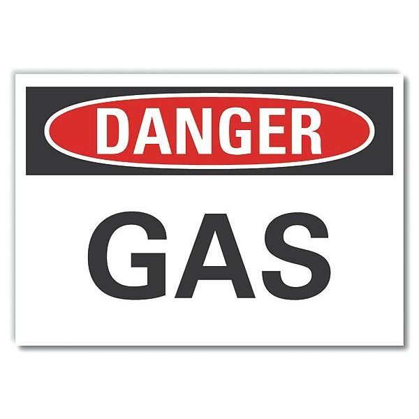 Gasoline Danger Reflective Label, 3 1/2 in H, 5 in W, English, LCU4-0294-RD_5X3.5