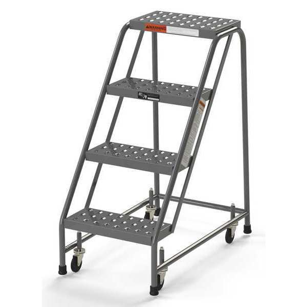 Industrial Rolling Ladder, 4 Steps, 16