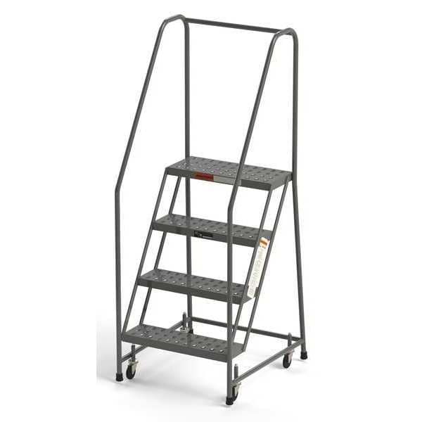 Industrial Rolling Ladder, 4 Steps, 24