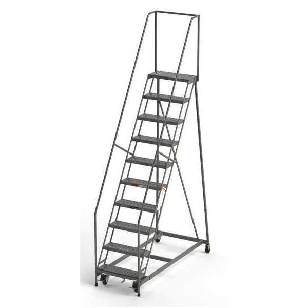 Industrial Rolling Ladder, 10 Steps, 24