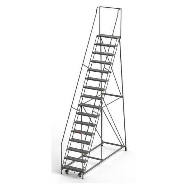 Industrial Rolling Ladder, 16 Steps, 30