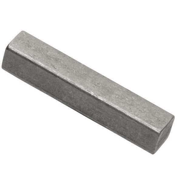 Oversized Machine Key, Carbon Steel, Plain, 3 in L, 5/16 in Sq