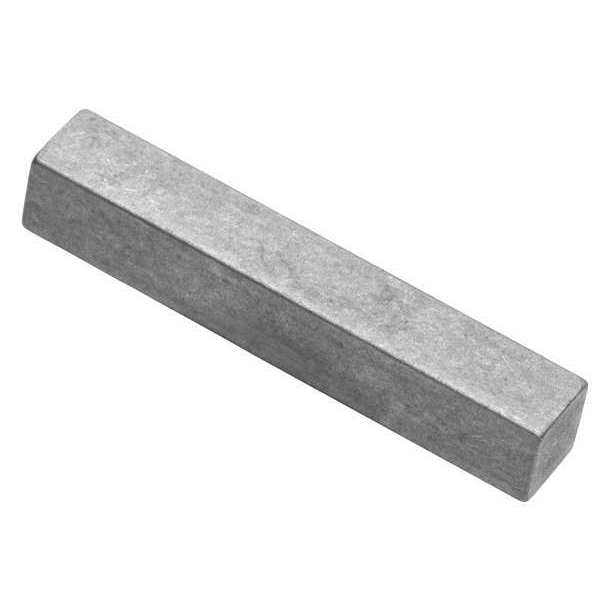 Oversized Machine Key, Square End, Steel, plain, 2 in L, 1/4 in Sq