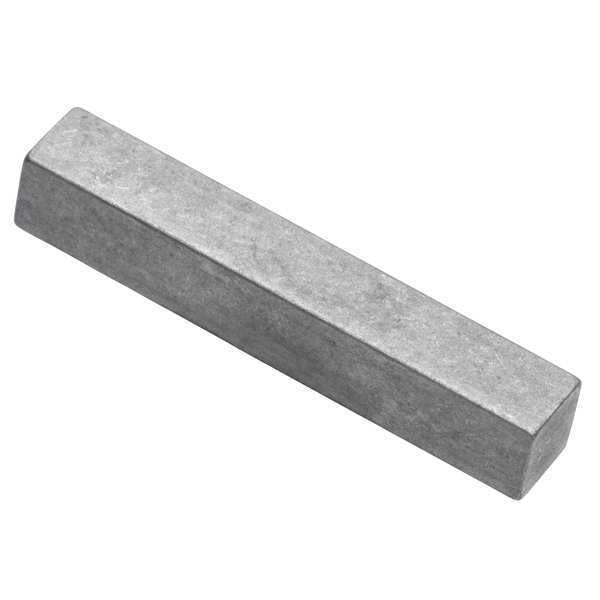 Undersized Machine Key, Square End, Stainless Steel, Plain, 1-1/2 in L, 1/4 in Sq