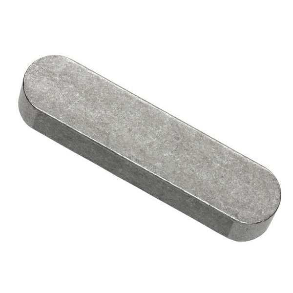 Oversized Machine Key, Round End, Steel, Plain, 60 mm L, 8 x 7 mm Sq