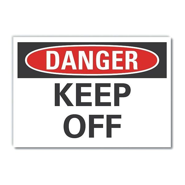Refl Decal Danger Keep Off, 14