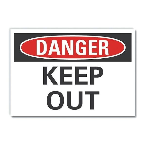 Decal Danger Keep Out, 14