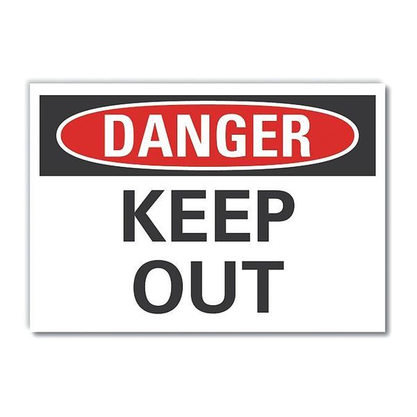 Decal Danger Keep Out, 10