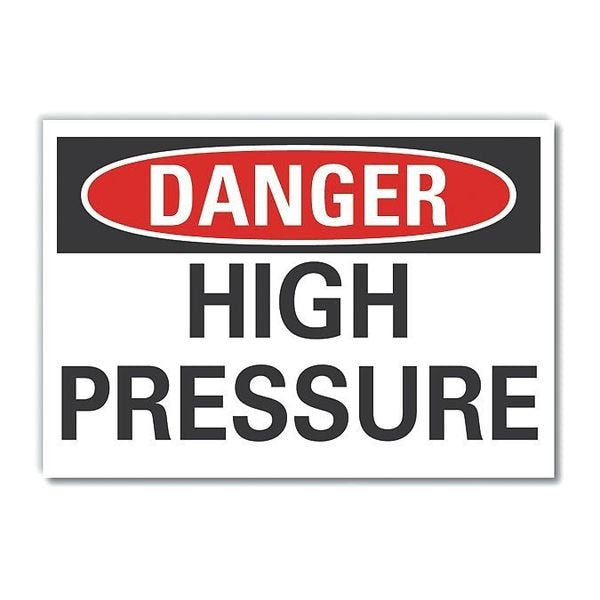 Refl Decal Danger High Pressure, 10