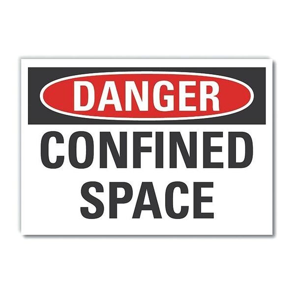 Decal Danger Confined Space, 14