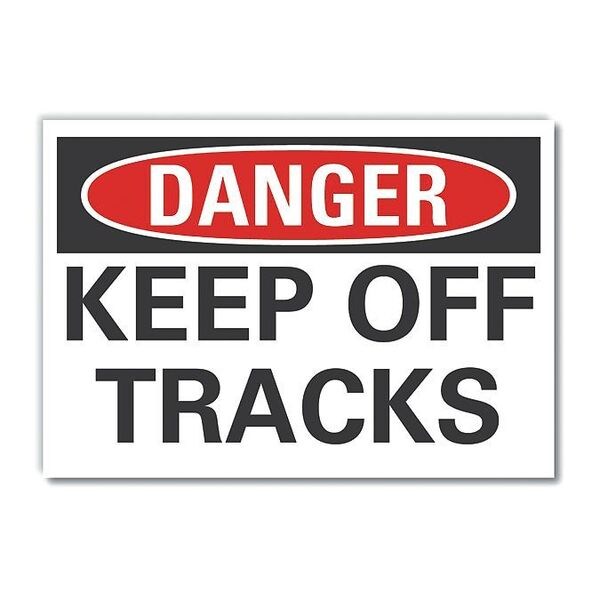 Decal Danger Keep Off Tracks, 5