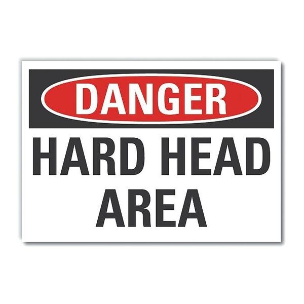 Decal Danger Hard Head Area, 5