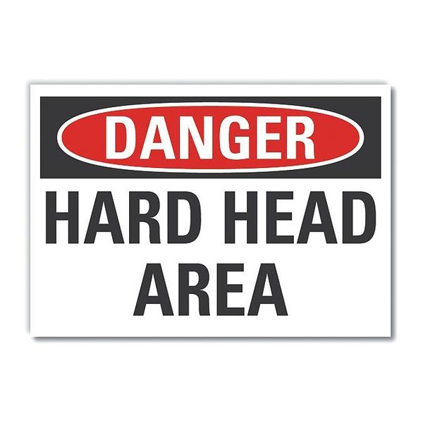 Decal Danger Hard Head Area, 7