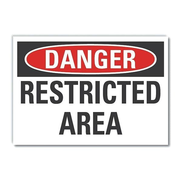 Decal Danger Restricted Area, 7