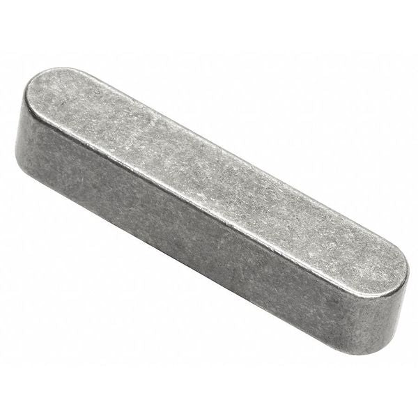 Oversized Machine Key, Round End, Steel, Plain, 4-1/2 in L, 1/2 in Sq