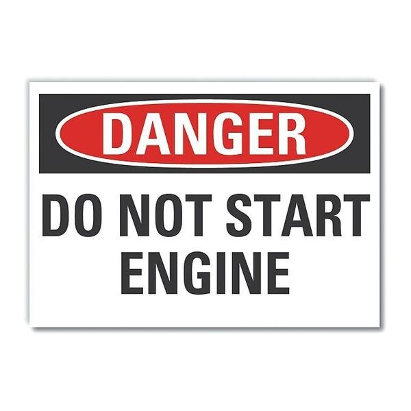 Machine & Operation Danger Label, 3 1/2 in H, 5 in W, Polyester, Rectangle, LCU4-0418-ND_5X3.5