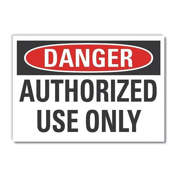 Decal Danger Authorized Use Only, 14