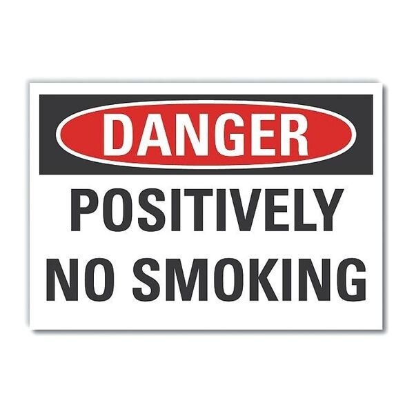 No Smoking Danger Label, 10