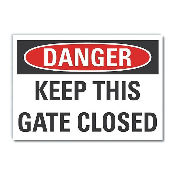 Refl Decal Danger Keep Closed, 5