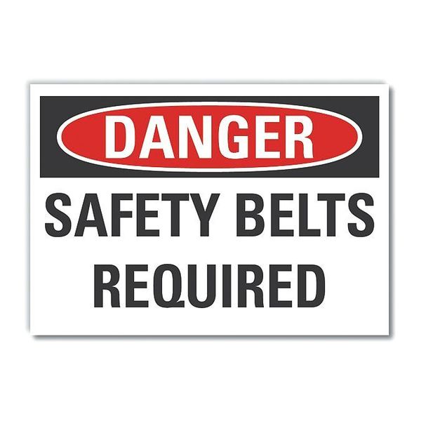 Decal Danger Safety Belts, 14