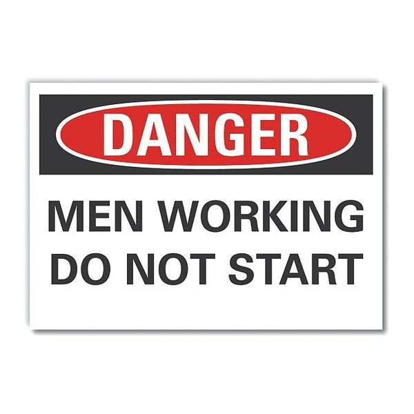 Decal Danger Men Working Do Not, 10