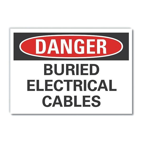 Decal Danger Buried Electrical, 10