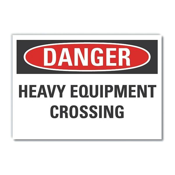 Traffic Safety Danger Reflective Label, 3 1/2 in Height, 5 in Width, Reflective Sheeting, English