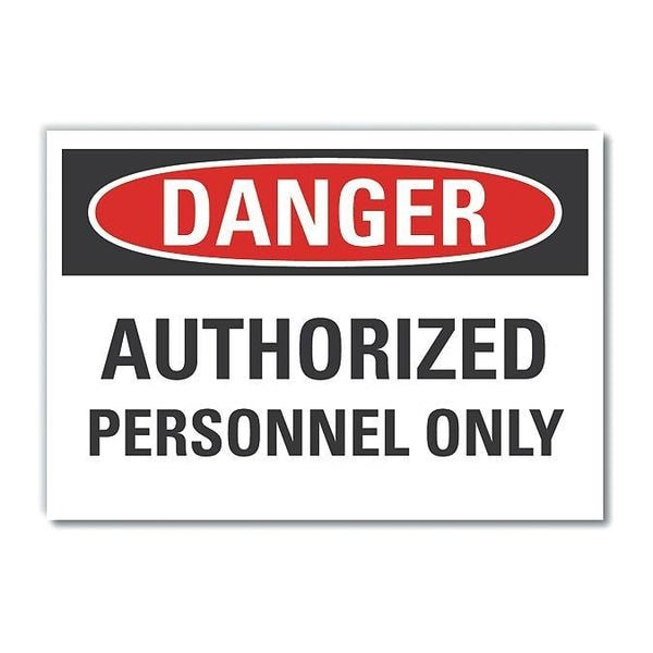 Decal Danger Authorized Personnel, 7