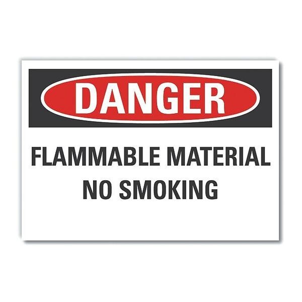 Flammable Material Danger Reflective Label, 10