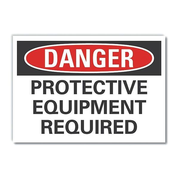 Refl Decal Danger Protective, 10