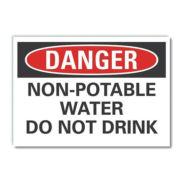 Decal Danger Non-Potable Water, 10