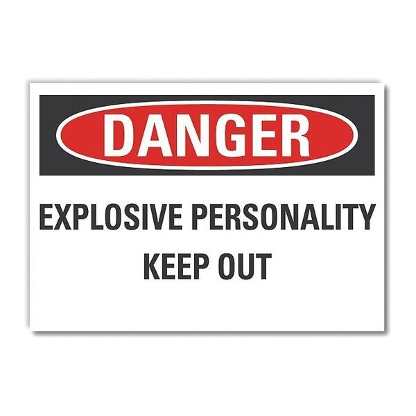 Refl Decal Danger Explosive, 7