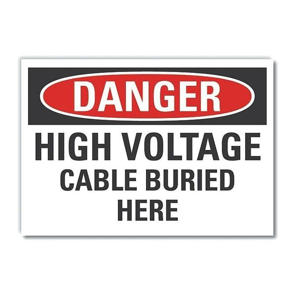 Decal Danger High Voltage Cable, 10