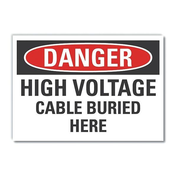 Decal Danger High Voltage Cable, 14