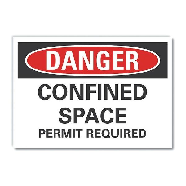 Refl Decal Danger Confined Space, 7